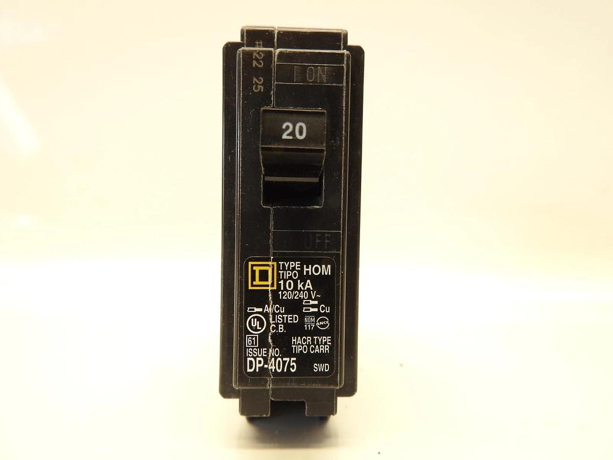 Lot Of 3 New Square D DP-4075 Double Pole 45 AMP Circuit Breaker