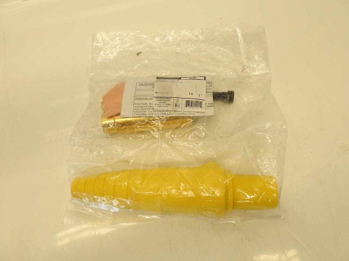 Hubbell Hbl400fy Connector, 3R, 4X, 12, Female, Yellow, 2/0 To 4/0