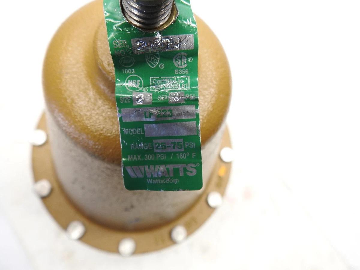 Watts 0298585 2 LF223 Pressure Reducing Valve Regulator 2in 2" Water 25-75 psi