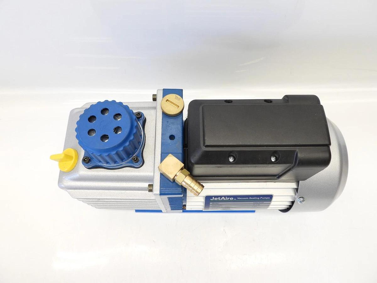 New JetAire VISV-010P 1 Stage Vacuum Sealing Pump 1 torr  120V/60Hz  1/3 HP