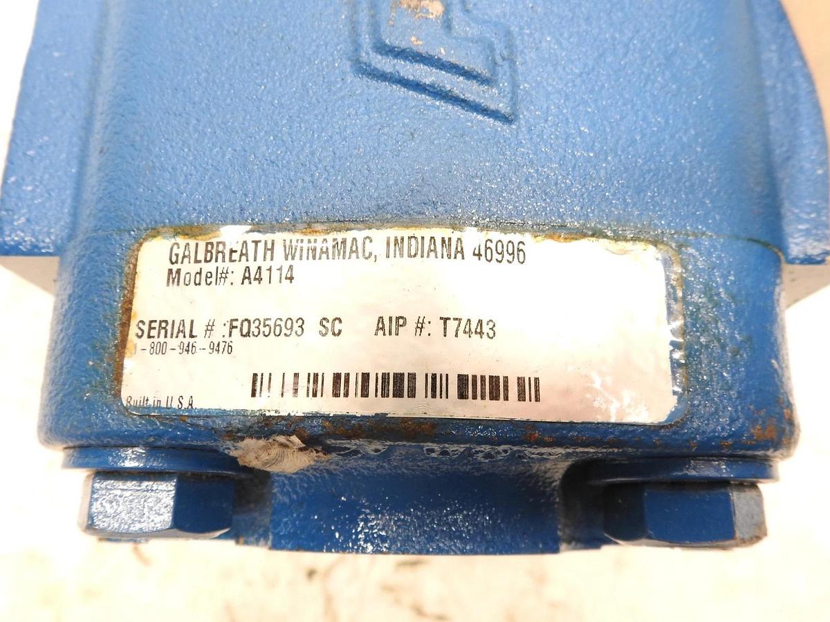New Genuine Galbreath A4114 Pump, 17.5 GPM Direct Mounted Bi Rot