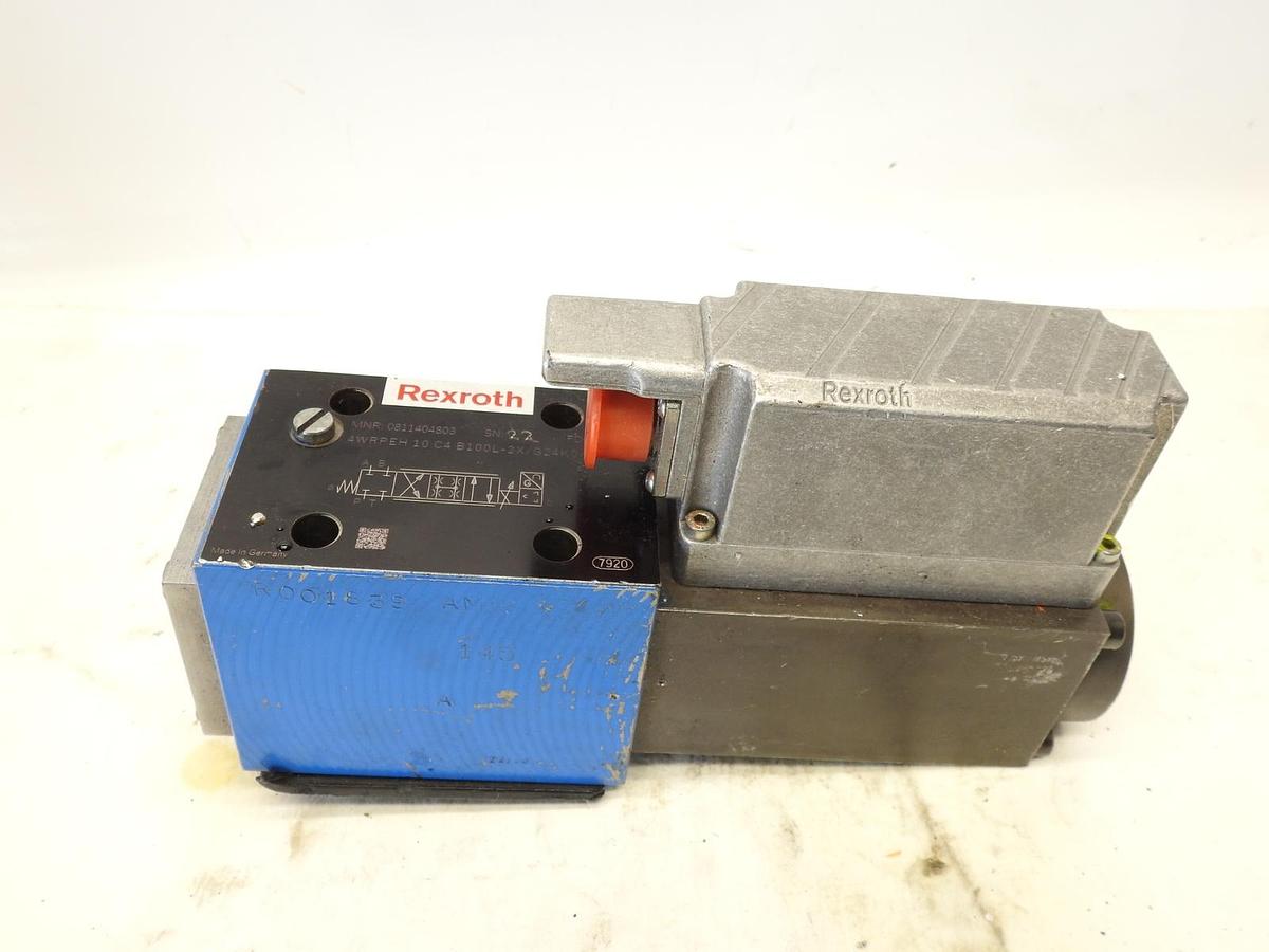 Genuine Rexroth 0811404803 Hydraulic Proportional Valve 4WRPEH-10-C4-B100L-20/G2