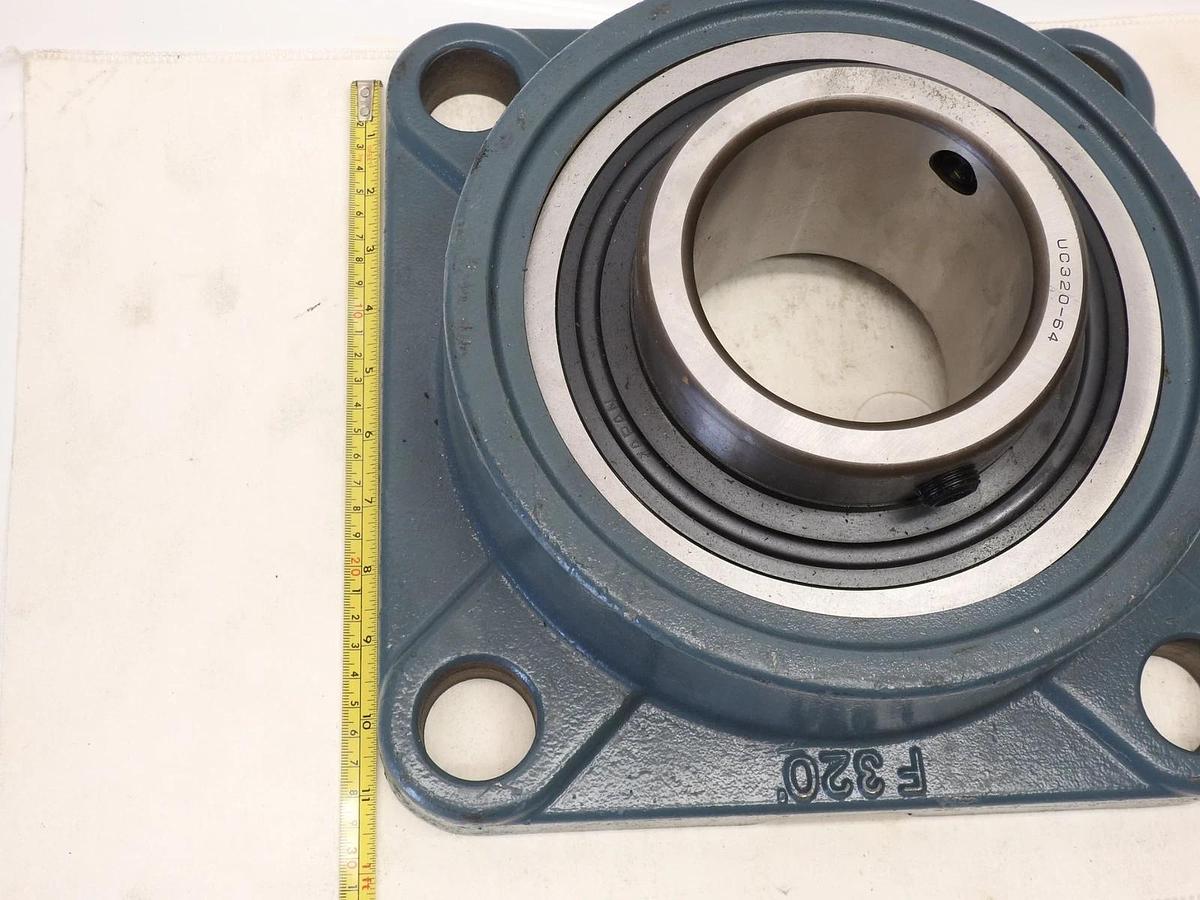 New Asahi F320 UC320-64 Square Housing Block Bearing