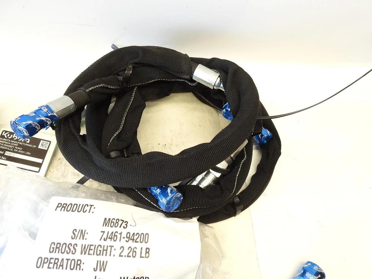 New Oem Kubota M6873 Valve Accumulator And Hoses For M4-061 / M4-071  LA1154 Loa