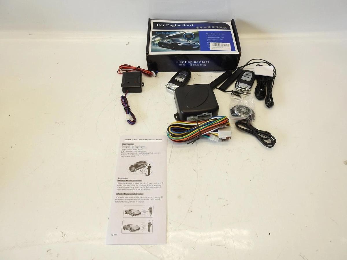 Keyless Entry Engine Start Alarm System Push Button Remote Starter Stop Car SUV