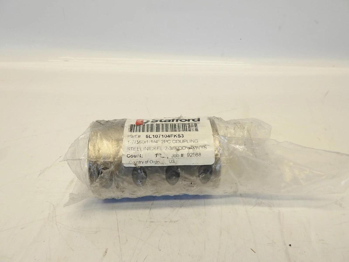 STAFFORD TWO-PIECE SPLIT CLAMP-TYPE RIGID SHAFT COUPLINGS 5L107104FKS3