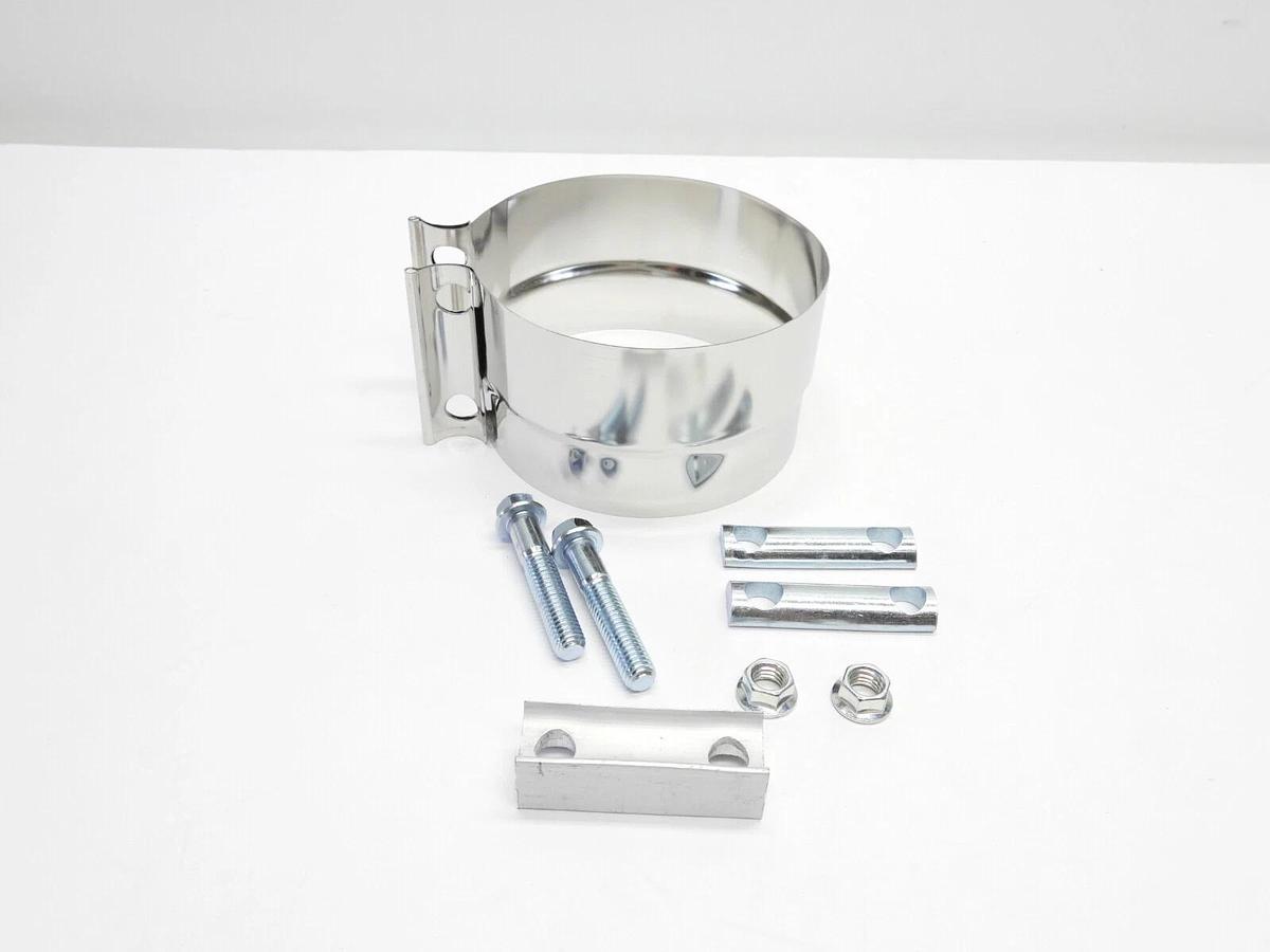 NEW Stainless Steel Preformed 5" Truck Exhaust Clamp TRP EC50PLS