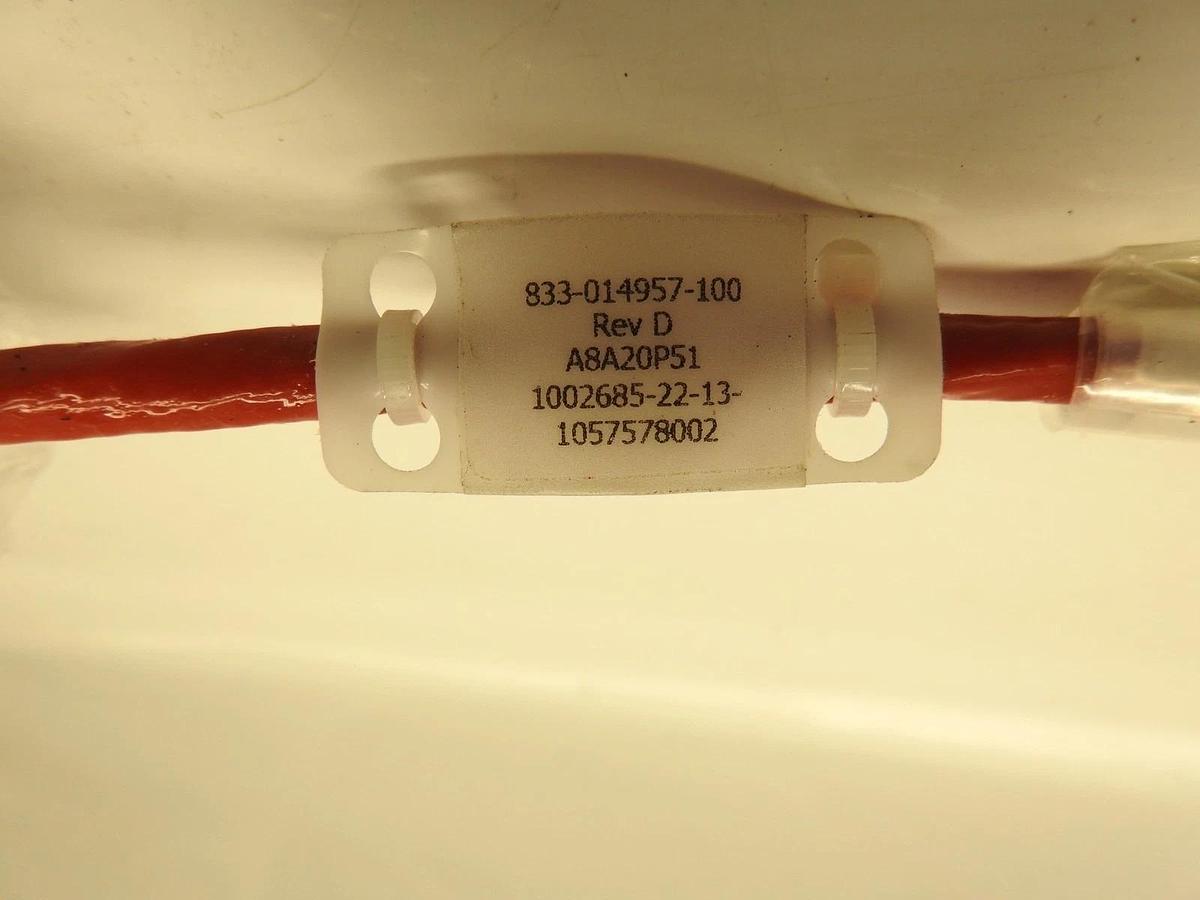 50' Lam Research Pump Cable Red Cable Assembly 10012800028 A40J1