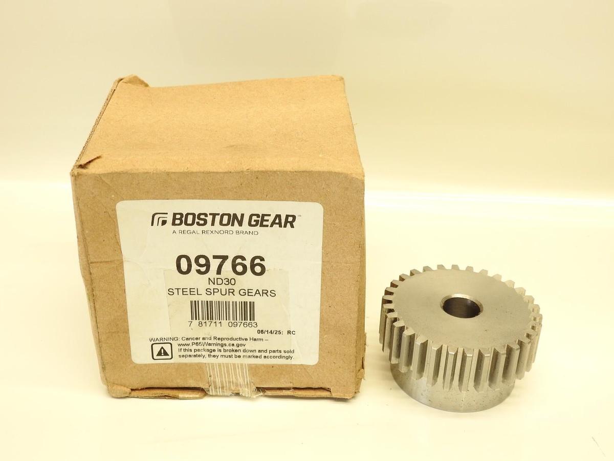 Genuine Boston Gear 09766 Spur Gear: 30 Teeth, 5/8" Bore Dia