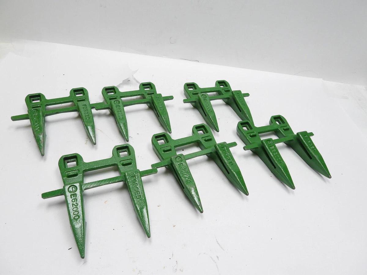 Set of 6 New OEM JOHN DEERE E62000 MOWER KNIFE ROCK GUARDS