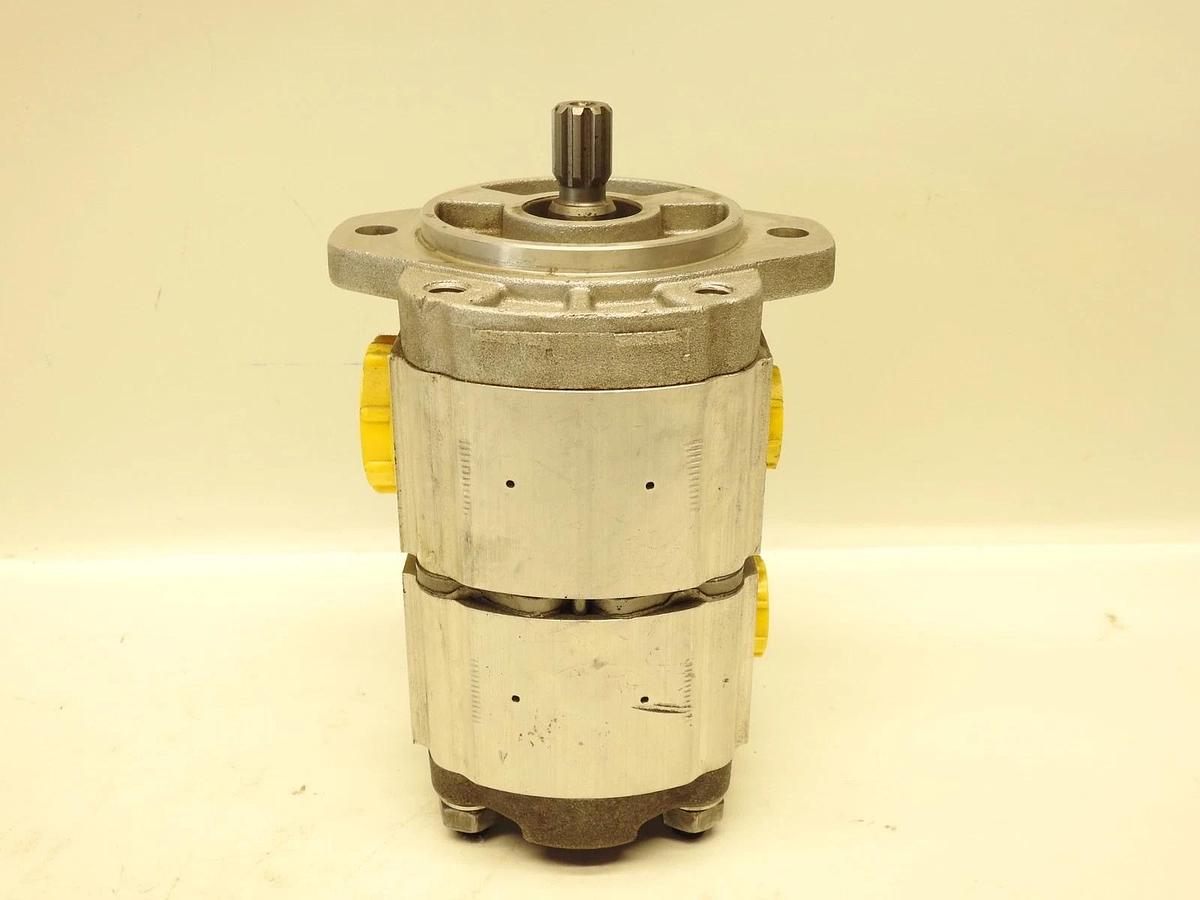 New Genuine Oem Parker 3349121837 Tandem Hydraulic Gear Pump