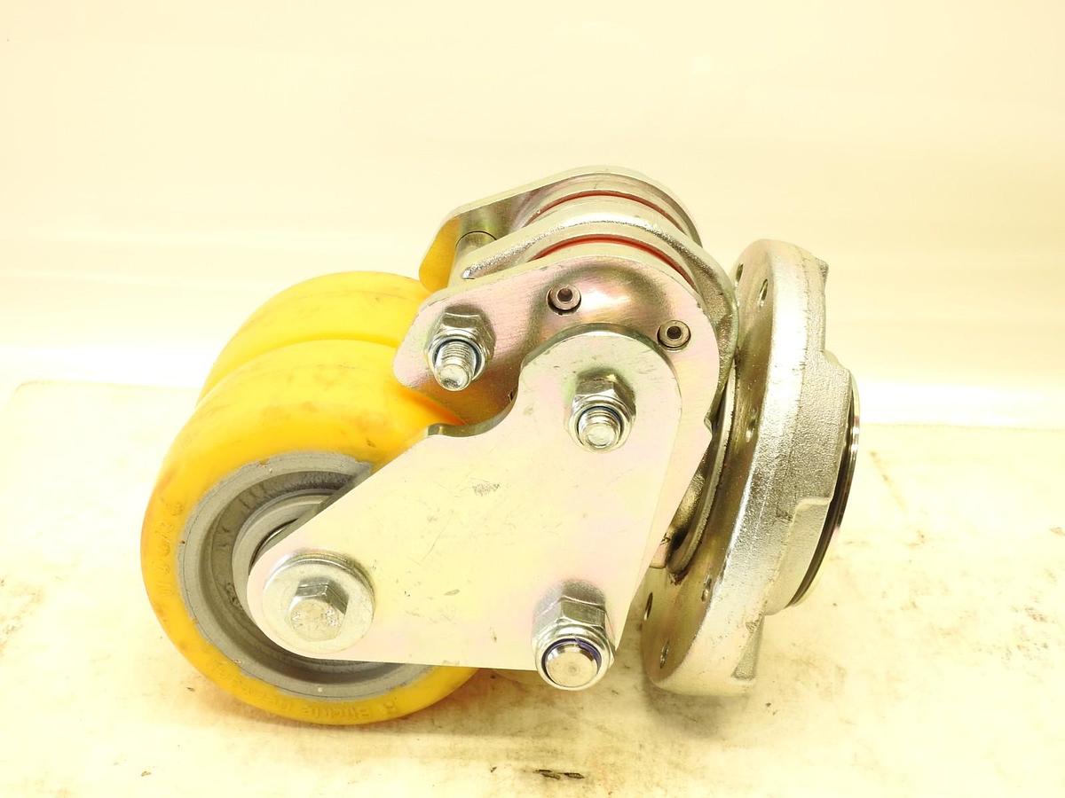 CROWN FORKLIFT PALLET JACK DOUBLE DUAL CASTER WHEEL 847350-640-12-3 51-2023 NEW