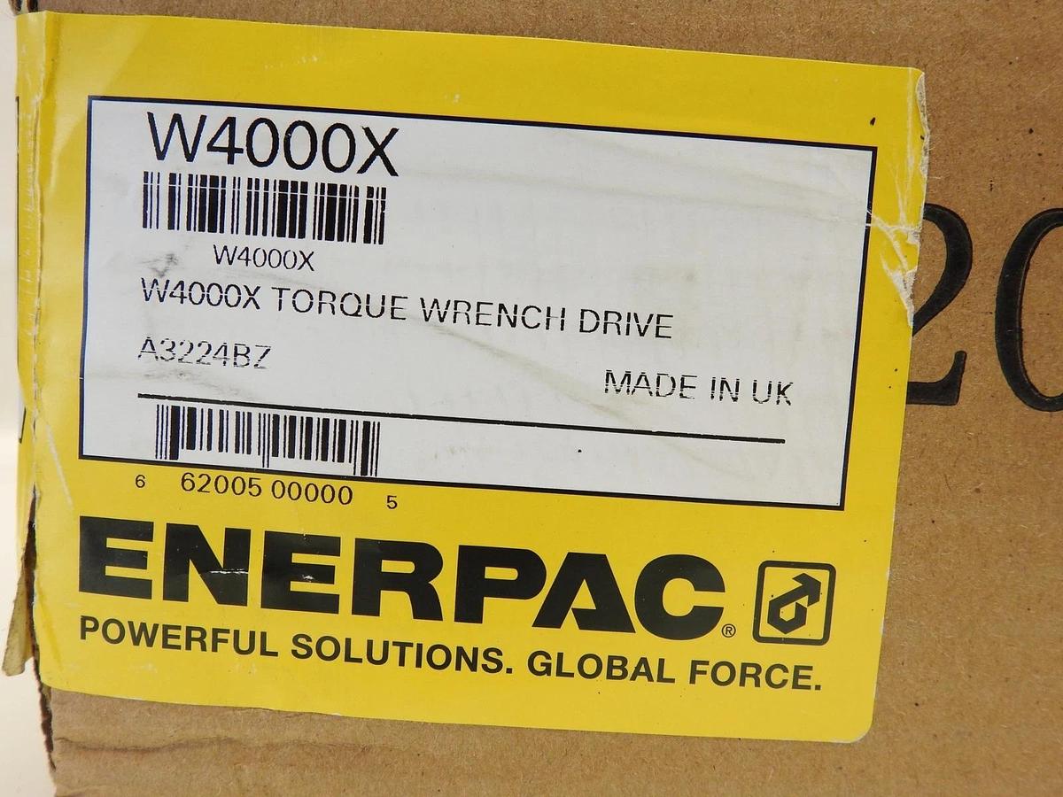 New Oem Enerpac W4000X, Low Profile Hydraulic Torque Wrench Drive Unit, 4000 ft.