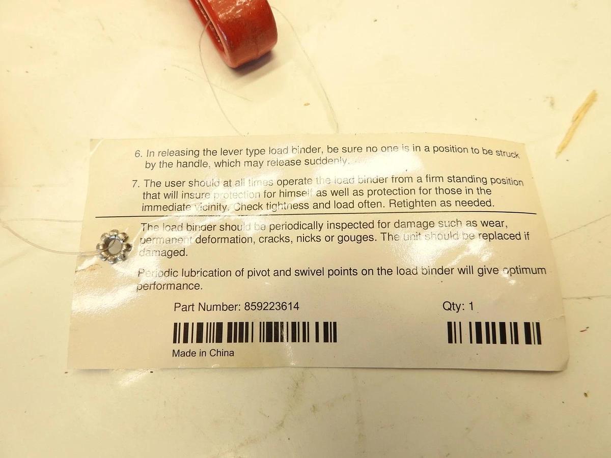 Lot OF 5 Ratchet Chain Load Binder 5/16"- 3/8" Hi-Test 859223614