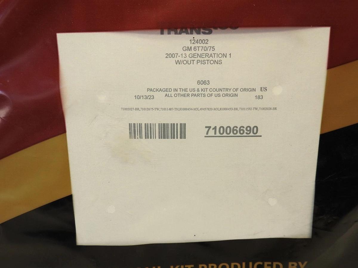 New Genuine Transtec Transtar 71006690