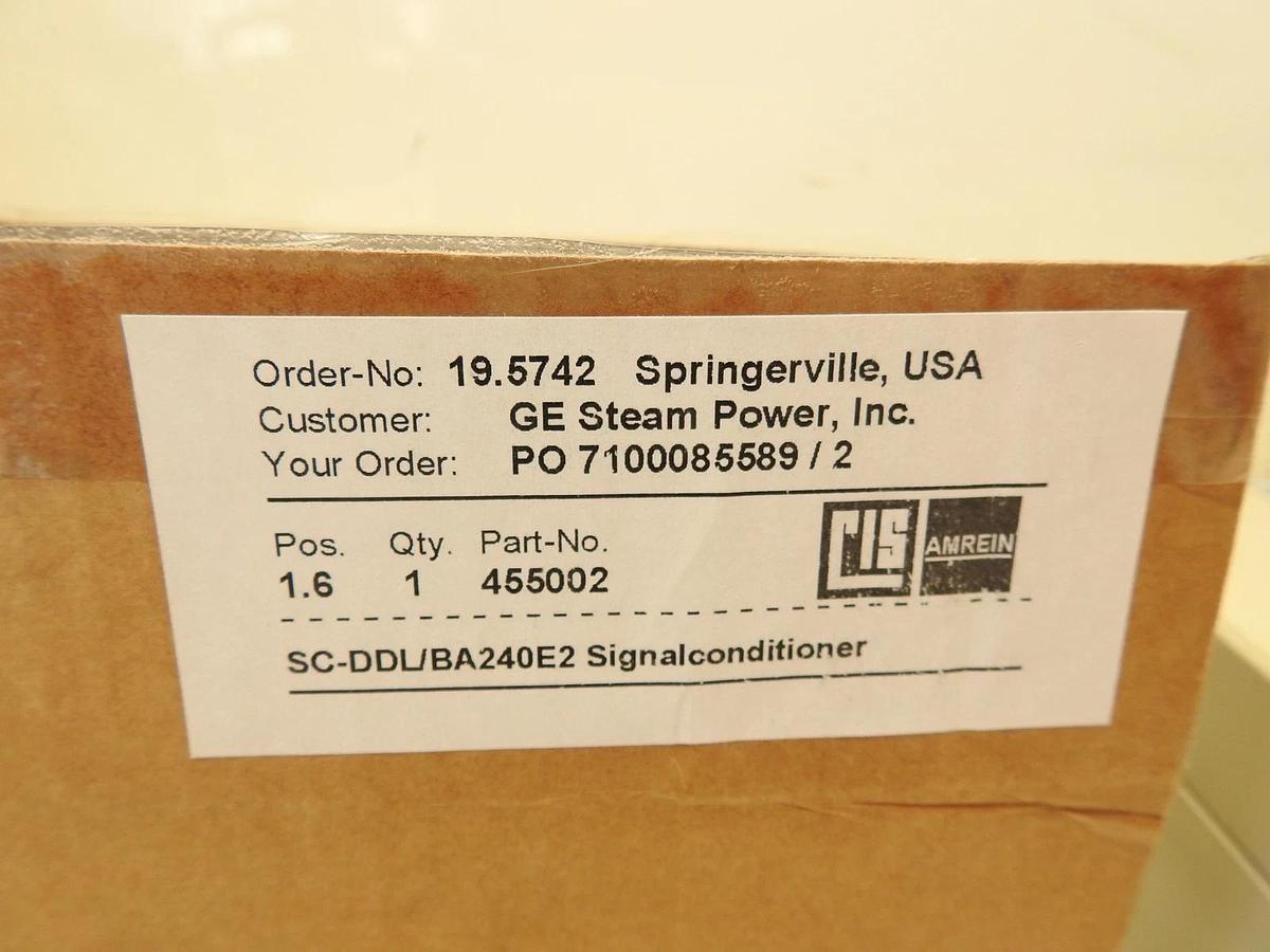 New Cis Amrein Stand Alone System SC-DDL/BA240E Signal conditioner 215742-201  4
