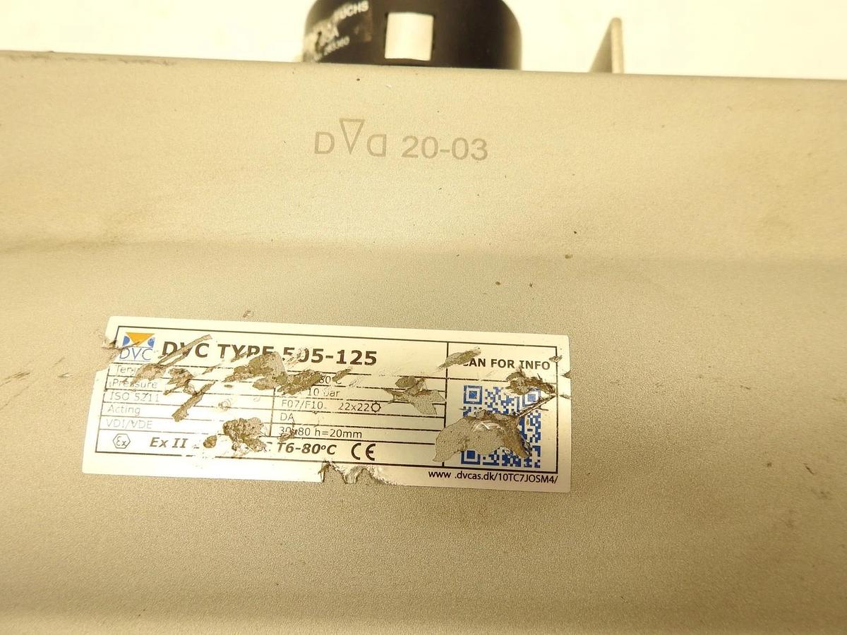 DVC 505-125 Pneumatic Actuator With Valve Danais 150 66E66A2B  9974230064B