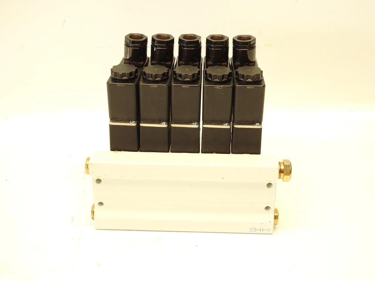 5 Port Pneumatic Solenoid Bank-24V M4V210-08-24VAC