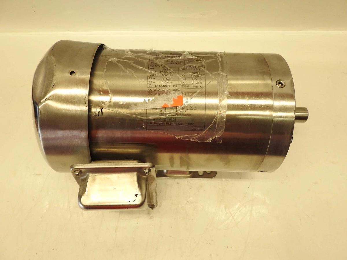 New Oem LEESON ELECTRIC CO 191491.00 WASHDOWN MOTOR 2/1.5 HP NNB