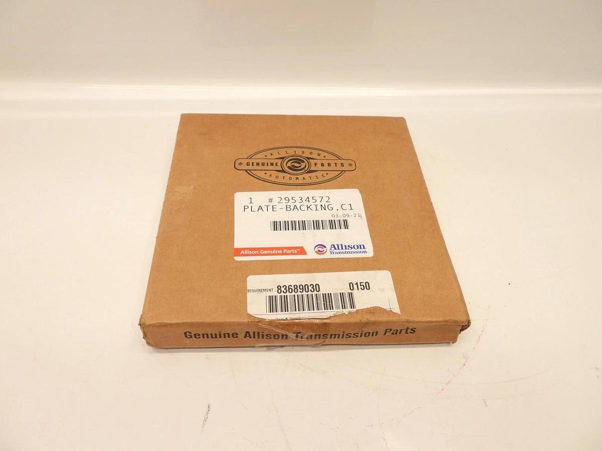 New Oem Allison Transmission Plate Backing C1 // P/N- 29534572