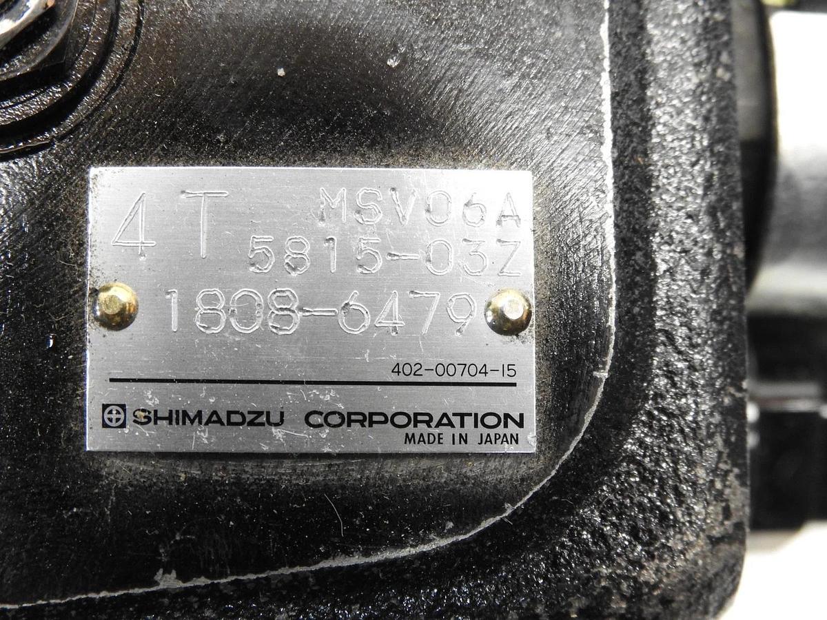 New Genuine Shimadzu Corporation MSV06A 5815-03Z 4T Manual Hydraulic Stack Valve