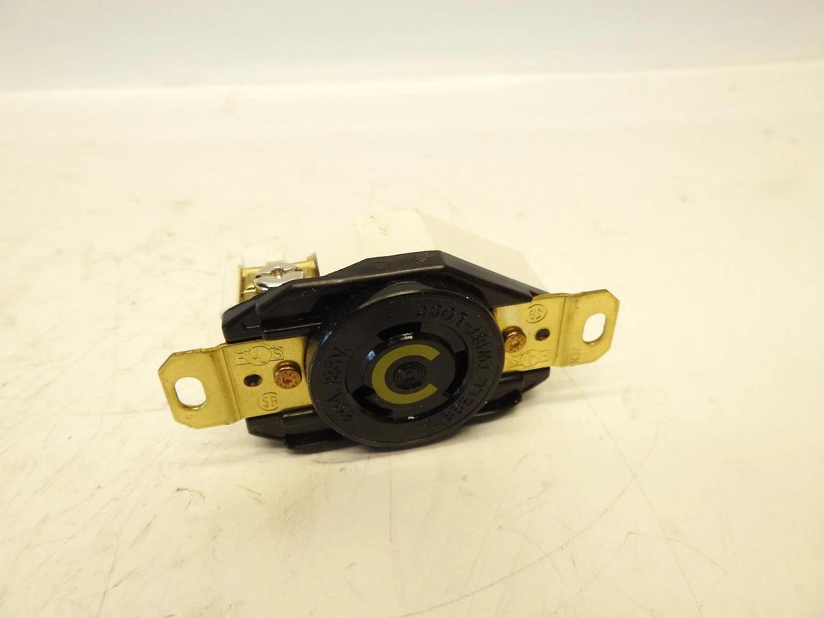 Hubbell Bryant Locking Receptacle Outlet Twist Lock NEMA L5-20R 20A 125V HBL2310