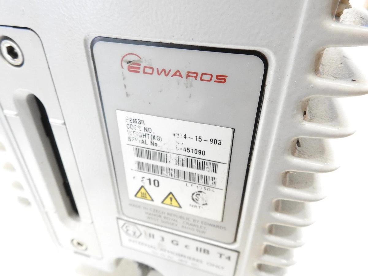 AS IS Edwards E2M30 Dual Stage Rotary Vane Vacuum Pump P/N A374-15-903