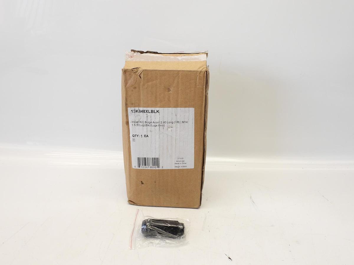 New Lug Pack - Bulge Acorn 2.40 Long (7/8) - M14 1.5 (8 Lug)(Blk)(Lugs Only)