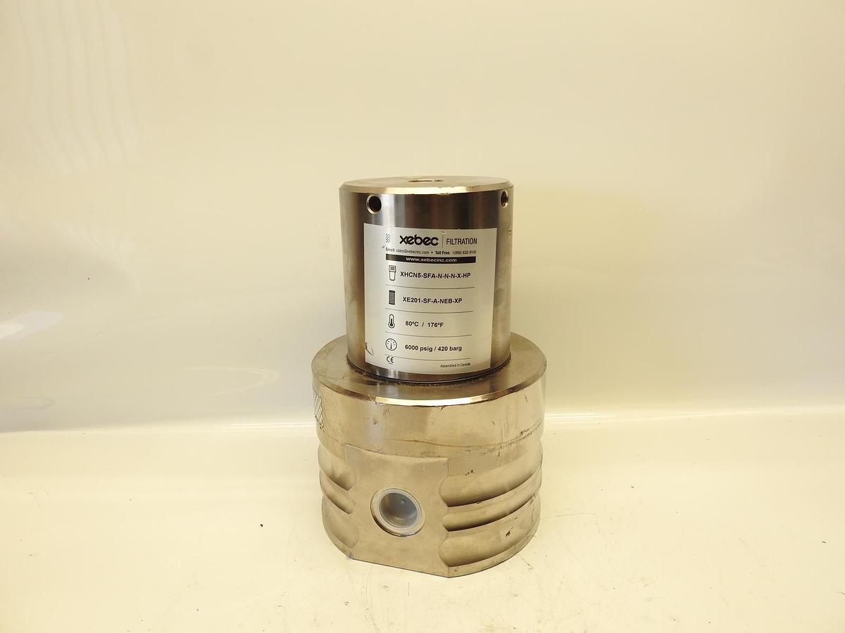 New Xebec XHCN5-SFA-N-N-N-X-HP XHCN5SFANNNXHP High Pressure Gas Filter 6000 PSIG