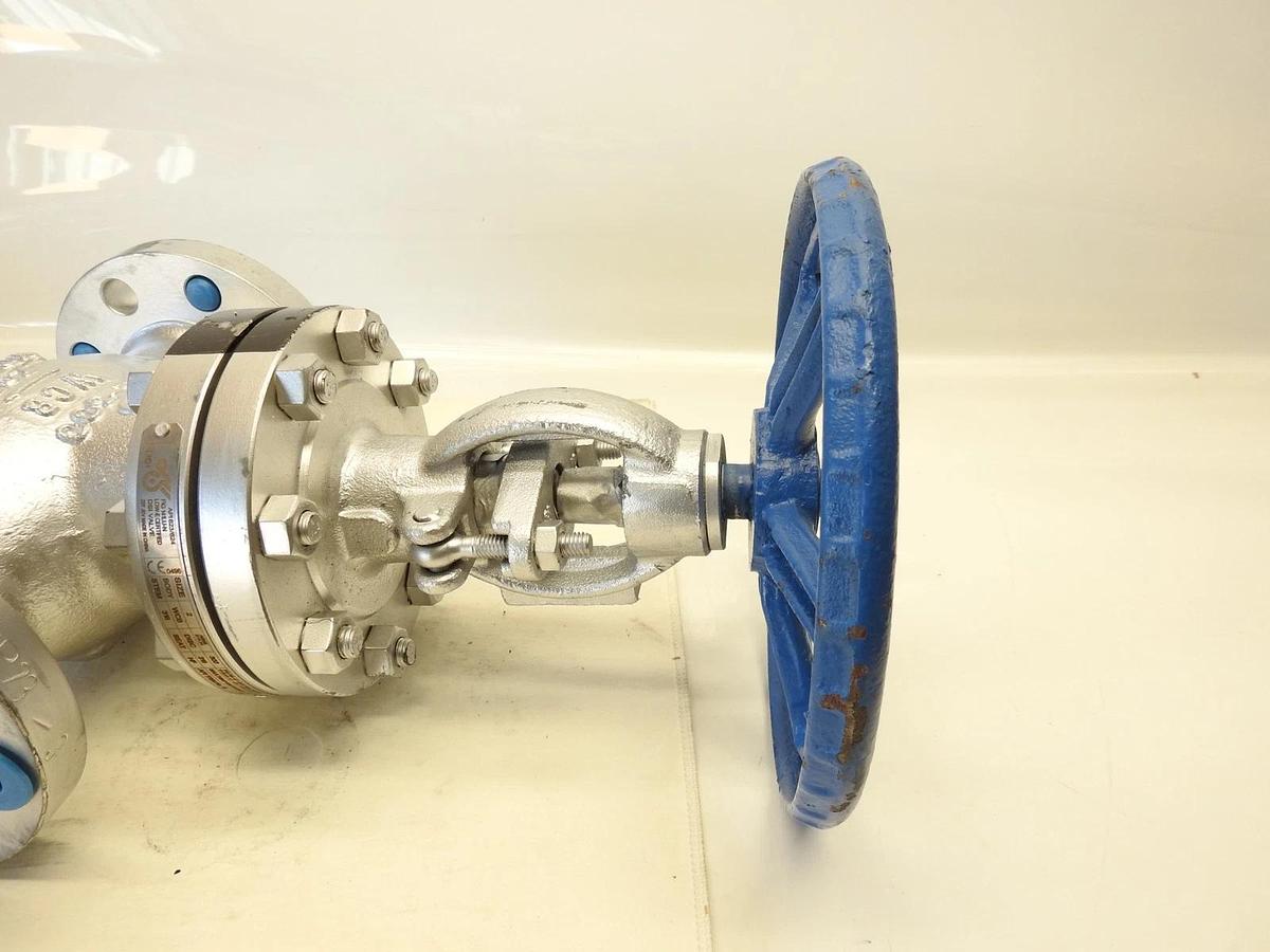 DSI Cast Steel Globe Valve 141LU-N Z07KP23/3 2" Flanged WCB x Stainless Steel Tr