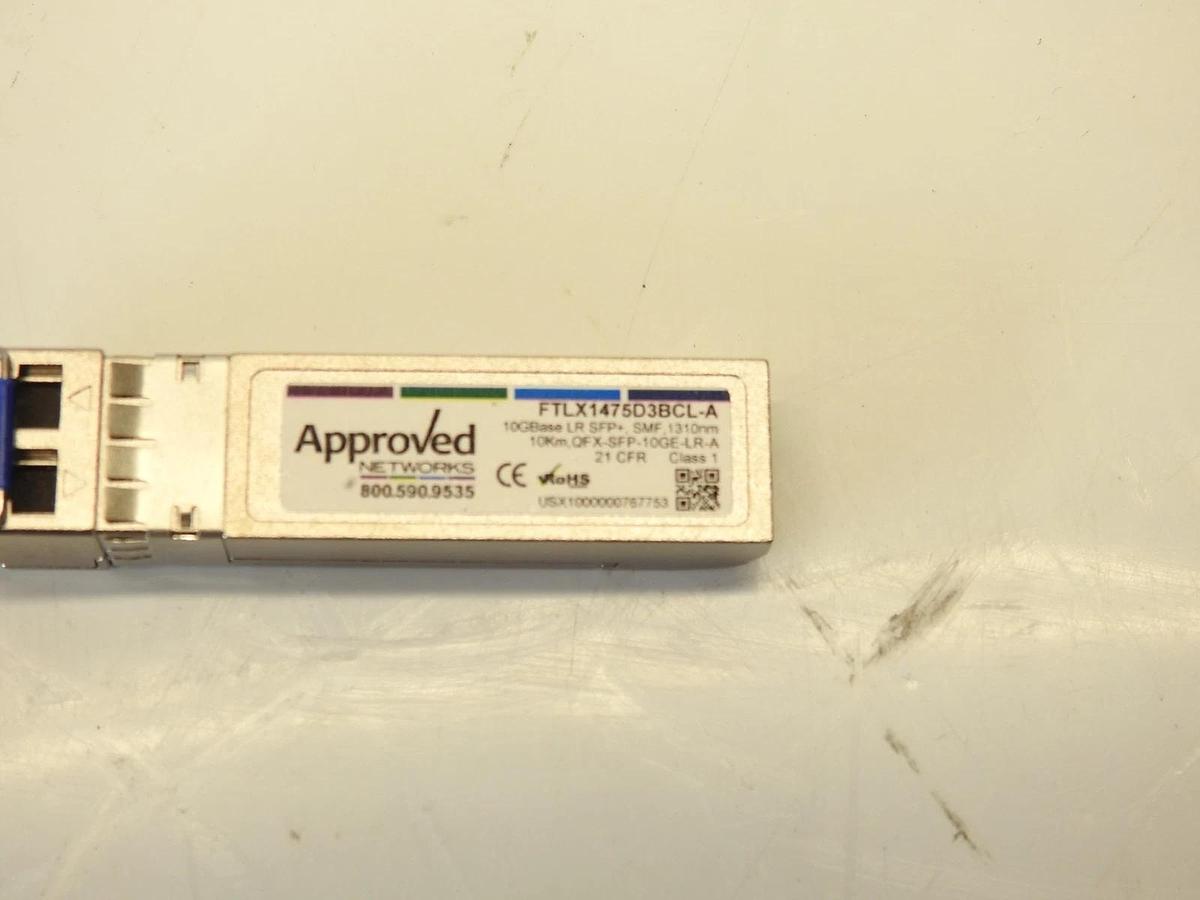 Lot Of 10 Approved Networks FTLX1475D3BCL 1310nm DFB PIN 10Gbps 10GBase-LR/LW Mu
