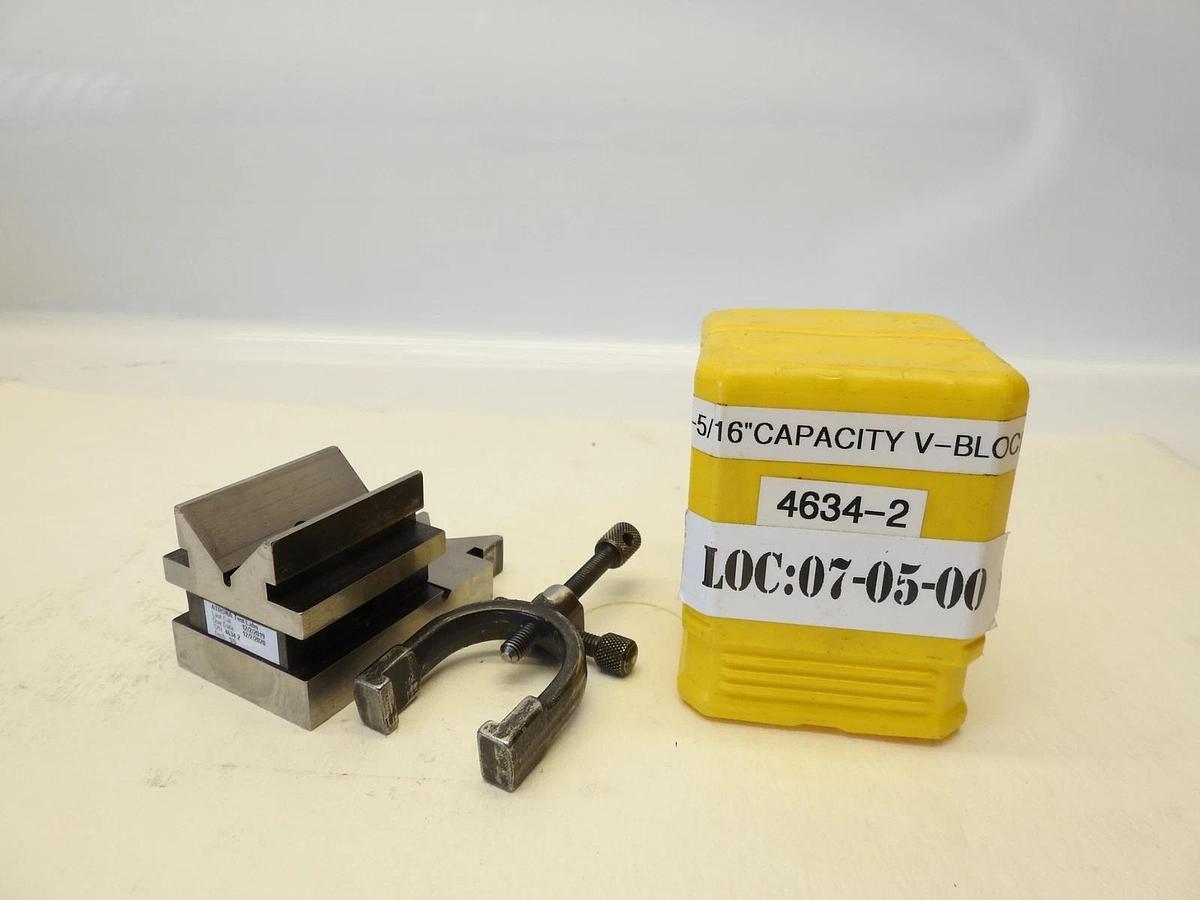 Starrett Precison V Block with Clamp 1-5/16" (33mm) Capacity No. 567