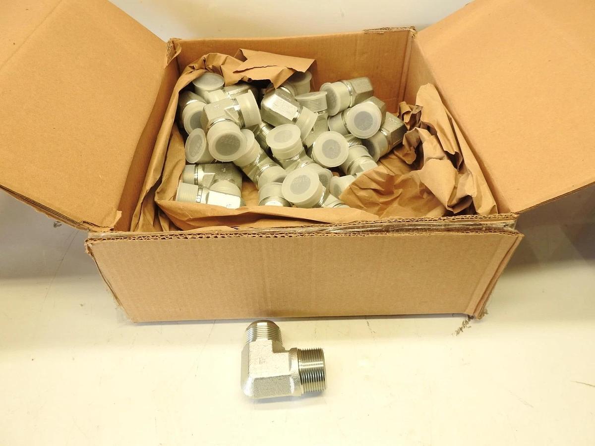 Lot of 20 EATON HYDRAULIC ELBOW, 90° ANGLE, 1-5/8 x 1-5/8 MALE