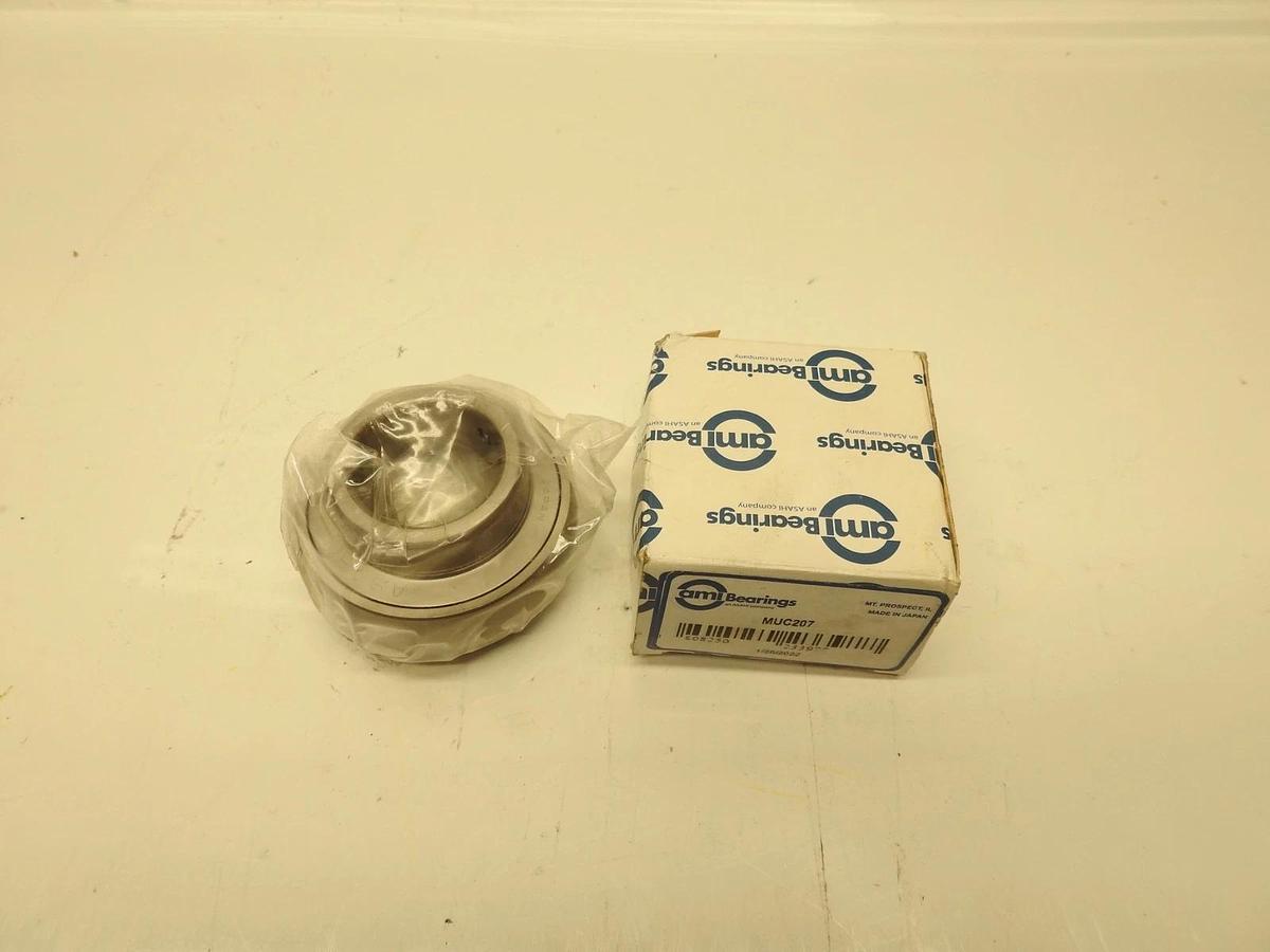 AMI Insert Bearing Normal Wide Set Screw Stainless Steel 1-7/16" MUC207-23