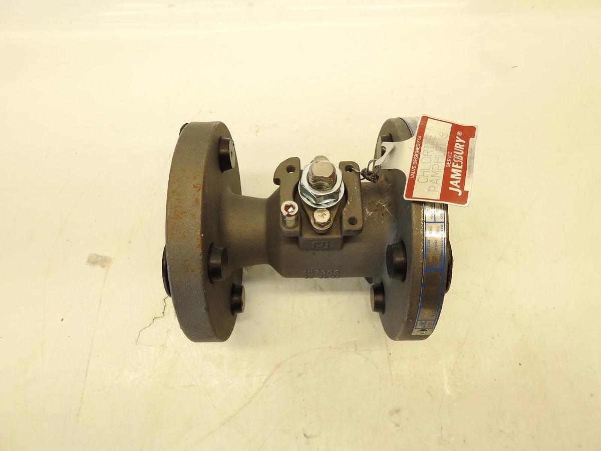 Jamesbury 730SC312271XTZ1, Mon/Kmon 1" Ball Valve, 740 PSIG, Chlorine B16.34