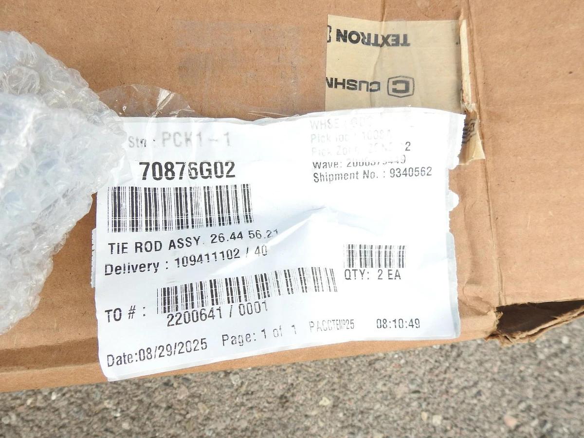 Lot Of 2 OEM EZGO Tie Rod Assembly 26.44 Inch for 2001-2022 Golf Carts, 70876G02