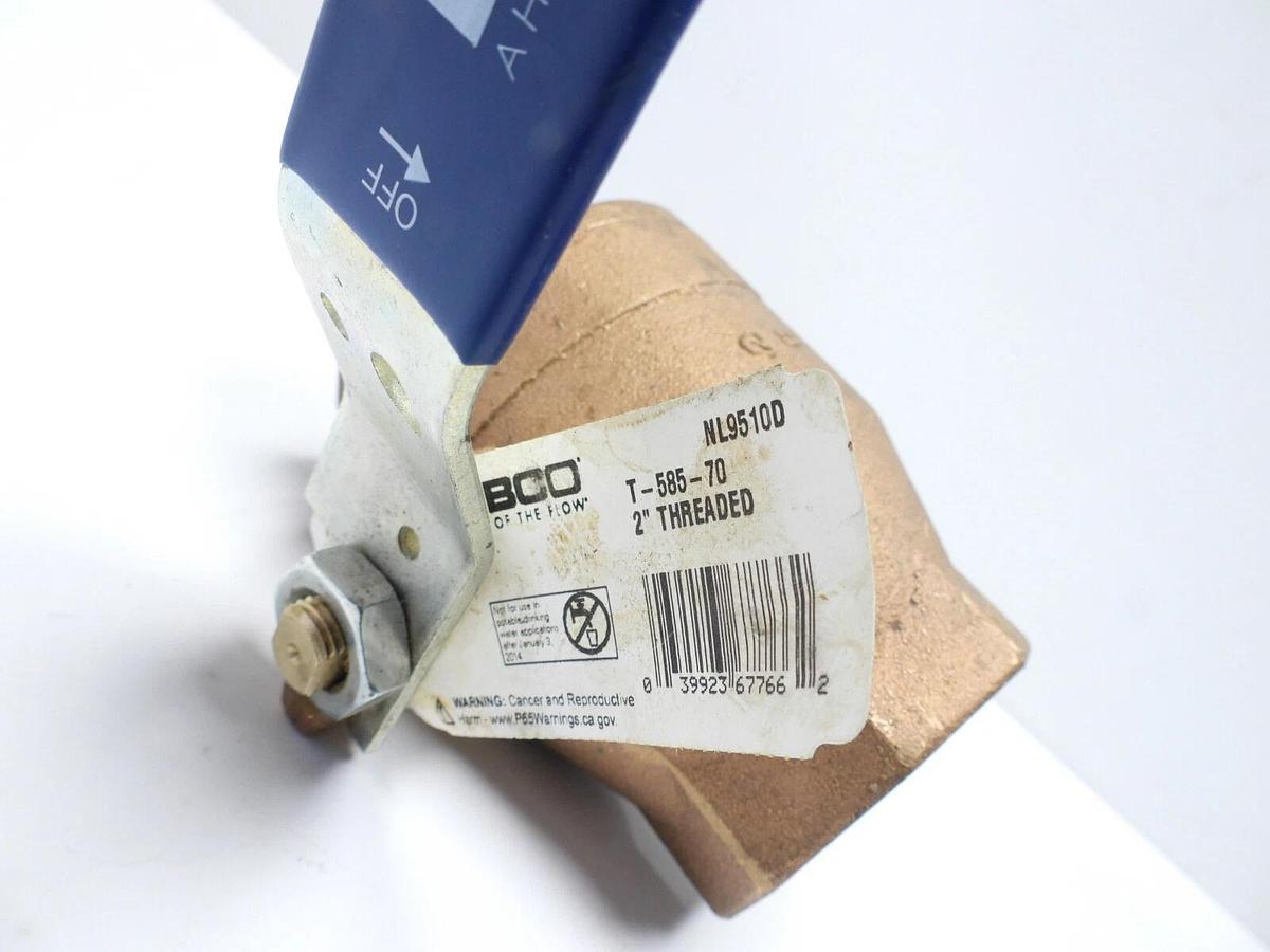 Nibco T-585-70 Full Port 1-1/2" Threaded Brass Ball Valve SP-110 NL9510C
