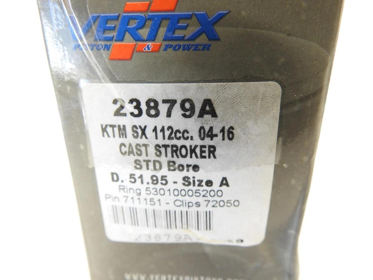Vertex Piston Kit Std, 51.95 mm, KTM 105 SX 2004-2016