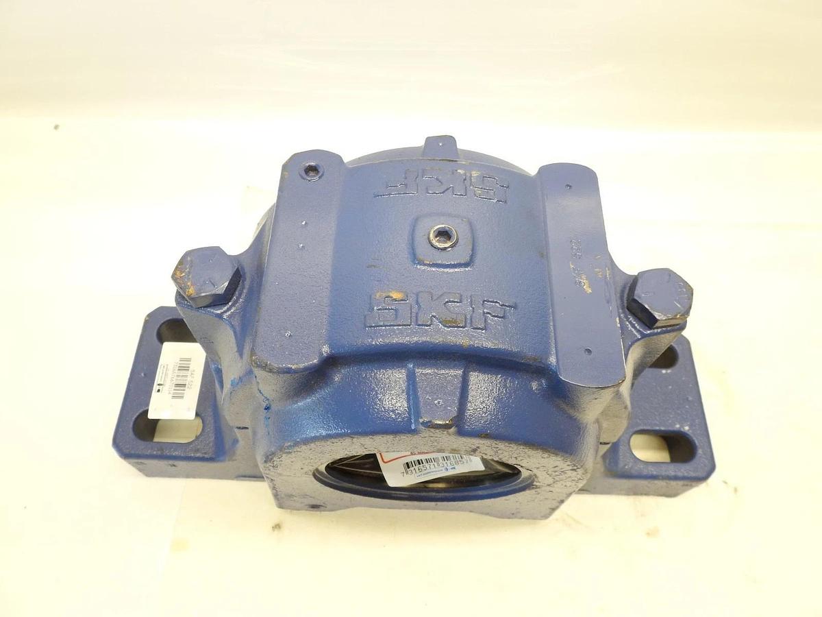 SKF SAF 522 Split Pillow Block Housing W/O Bearing, 7.874in ID, 2-Bolt, Cast Iro