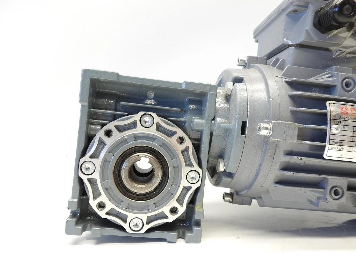 New Pujol X-712-4 Iec 230/400V 1330-1600 RPM GearMotor With Gearbox 60034-1