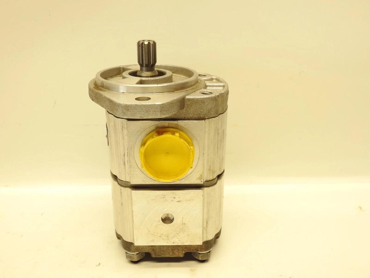 New Genuine Oem Parker 3349121837 Tandem Hydraulic Gear Pump