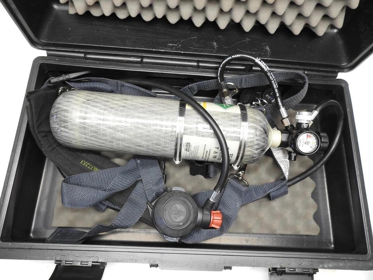 Genuine MSA 15 Minute Escape Pack with Carbon Cylinder