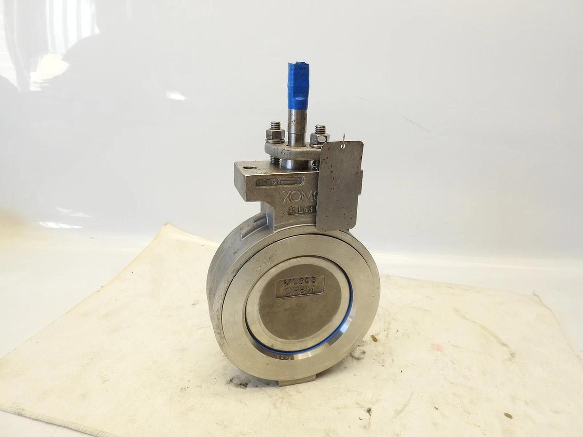 New Tufline 95C025L1 Butterfly Valve Iron 150 Stainless Wafer 4in