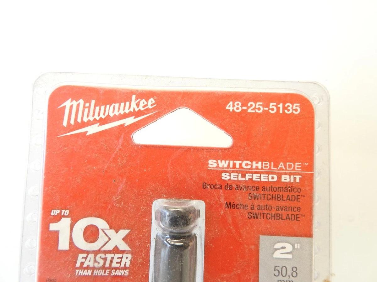 New Oem Milwaukee 48-25-5135 2-Inch Switchblade Selfeed Bit