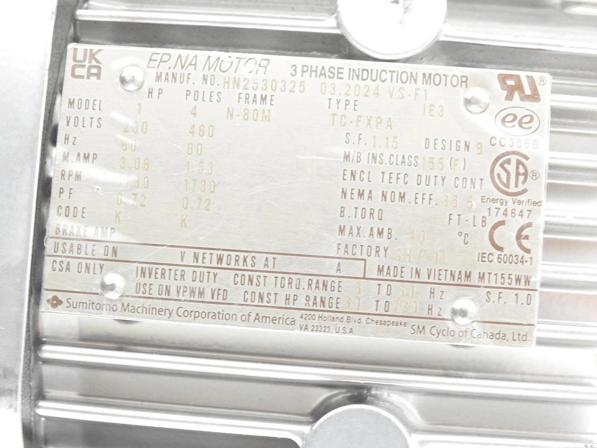 Sumito Applied Industrial Technologies 659948-40258 HN2530325 With PA319480 RNFM