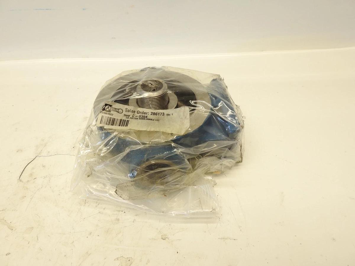 New Ariel C-0394 LUBE OIL FILTER HEAD, SINGLE L/R (C0394)