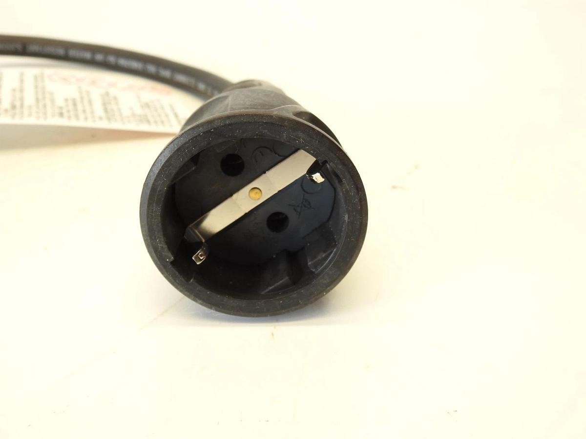 AC WORKS 1ft NEMA L15-30P to NEMA L6-20R  with Intiflex 3/c 12 AWG