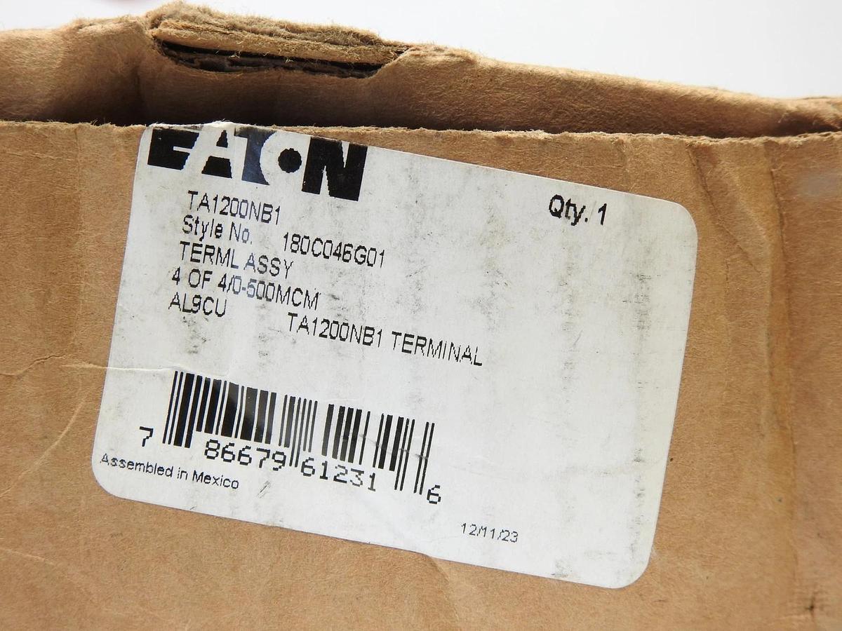 NEW EATON TA1200NB1 1200-AMP CIRCUIT BREAKER LUG FOR CUTLER HAMMER 4/0-500