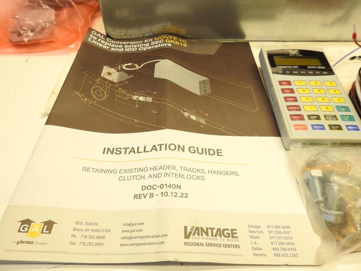 Vantage Gal Conversion Kit MOVFE-HL To Replace Existing SEC QKS16 Linear And IDD