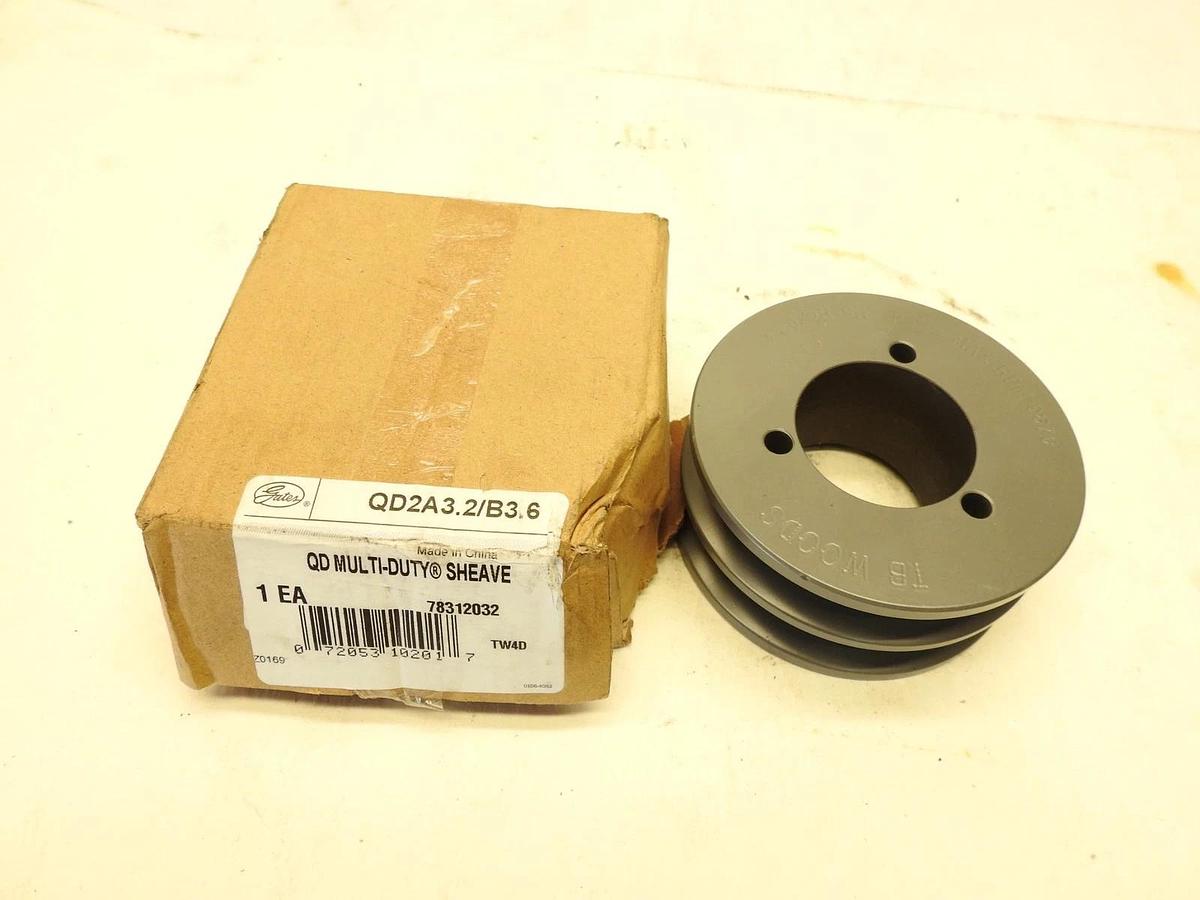 Gates QD2A3.2/B3.6 Multi-Duty Sheaves - QD